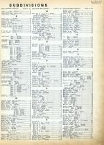 Index - Sub-Divisions 2, Arlington County 1943